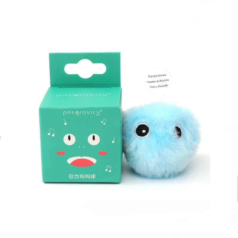 Interactive Smart Cat Toy Ball – Plush Electric Catnip Squeak Training Toy for Kittens