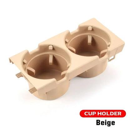 Double Hole Car Storage Box – Coin & Cup Holder for BMW E46 Series 1999-2006, Front Center Console, OEM 51168217953