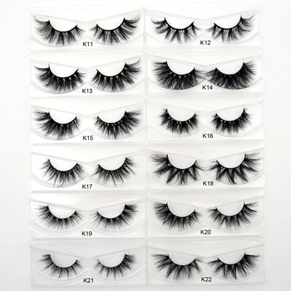 Visofree 3D Mink Eyelashes – 30/40/100 Pairs Handmade Full Strip Lashes with Tray, Cruelty-Free False Lashes for Makeup