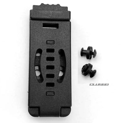 KYDEX Scabbard Waist Clip Knife Sheath - Utility EDC Holster with Belt Buckle for Camping & Mag Pouches