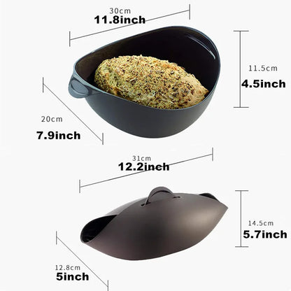 Creative Silicone Toaster Bread Maker Steamer Baking Pan - Household Kitchen Baking Tools (1 Piece)
