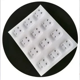 98pcs Ear Piercing Stud Earrings - Medical Body Jewelry Set for Piercing Gun Tools and Accessories