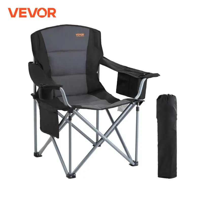 VEVOR Outdoor Camping Chair – 350lbs Ultralight Folding Portable Seat for Beach, Hiking, Picnic & Fishing