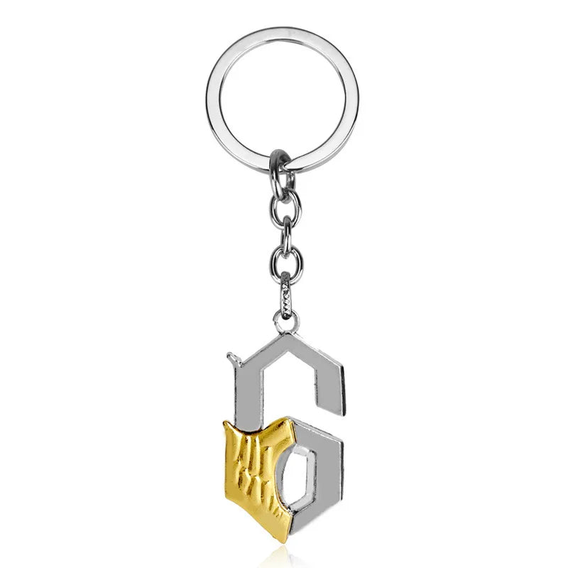 Grimmjow Jaegerjaquez Anime Keychain Necklace - 6th Blade Logo Cosplay Jewelry Fan Collectible Gift