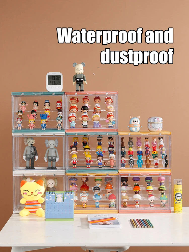 Blind Box Display Rack – Acrylic Bubble Mat Storage Cabinet, Dustproof Doll & Figurine Display Box