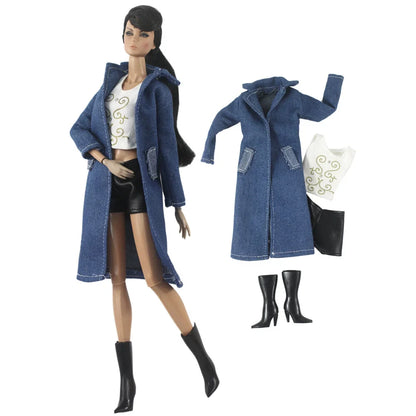 Handmade BABI Doll Clothes – Overcoat Outfit for 11.5-inch (30cm) BJD Dolls, Multiple Styles Gift Set
