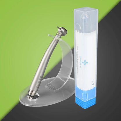 Dental LED High-Speed Handpiece — E-Generator Air Turbine with Push Button, Triple Water Spray & Dentist Tips Model B2 M4