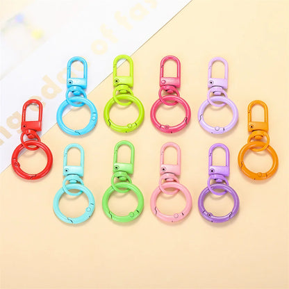 5/10/30pcs Lobster Clasp Key Rings - Colored Spring Buckle Hooks for DIY Jewelry, Keychains & Bag Accessories