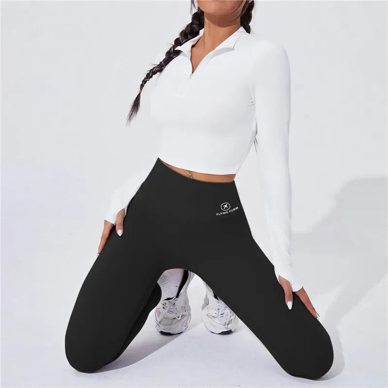 High Waist Thermal Yoga Leggings for Women – Butt Lifting Push-Up Sports Tights for Running, Gym & Fitness Wear