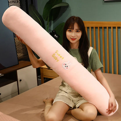 Rectangular Pillow for Girls – Multi-Functional Long Bolster Cushion for Pregnancy, Side Sleepers, and Bed Reading Support