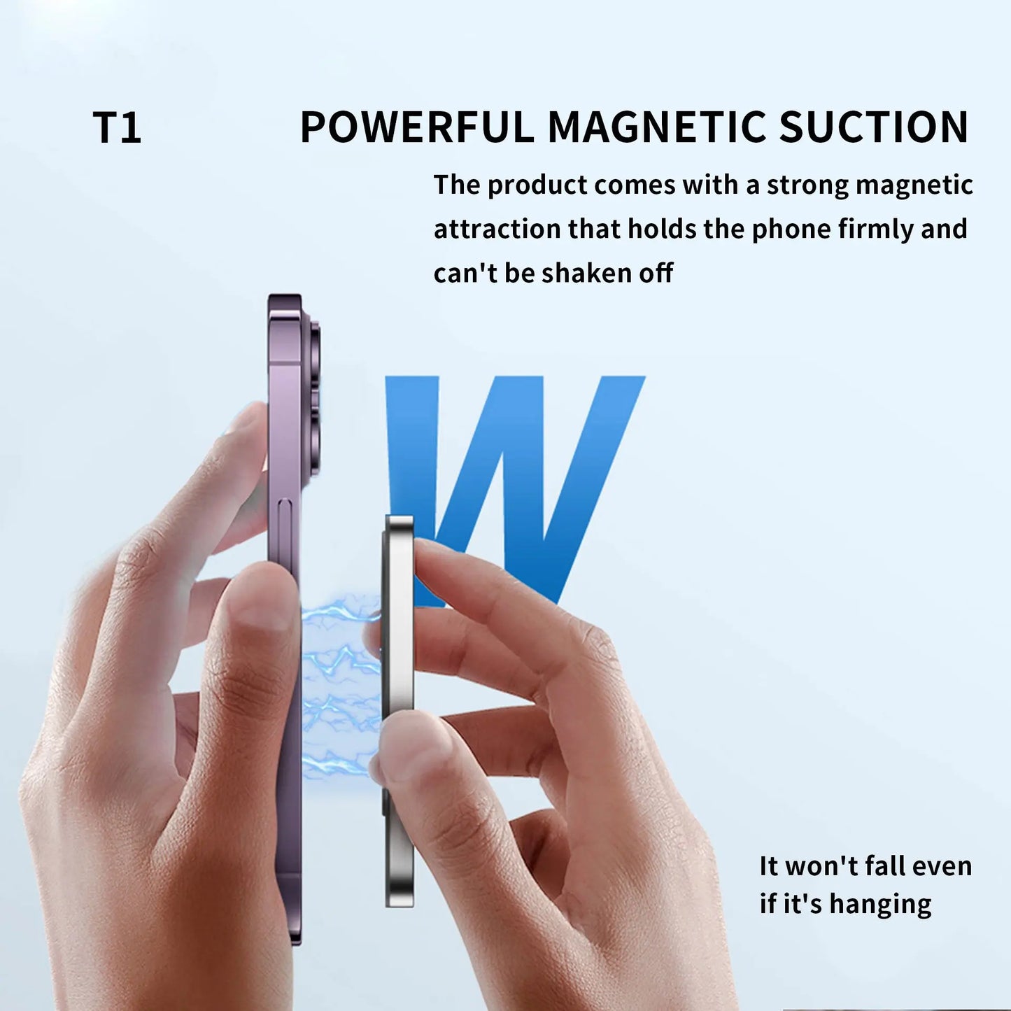 Magnetic Phone Vlog Selfie Monitor Screen – Rear Camera Selfie Display Compatible with iPhone & Android