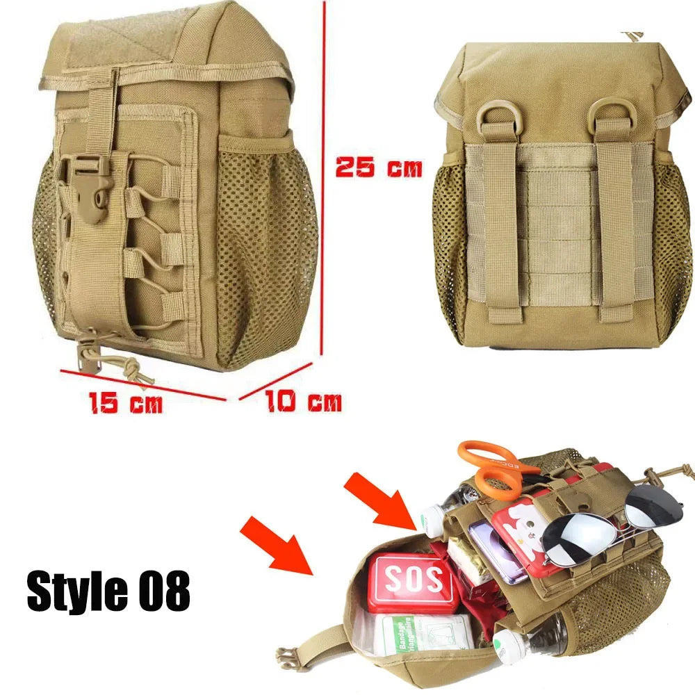 IFAK EDC Waist Bag - Outdoor Emergency Tool Kit and First Aid Kit for Hunting, Camping, and Survival