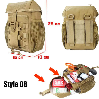 IFAK EDC Waist Bag - Outdoor Emergency Tool Kit and First Aid Kit for Hunting, Camping, and Survival