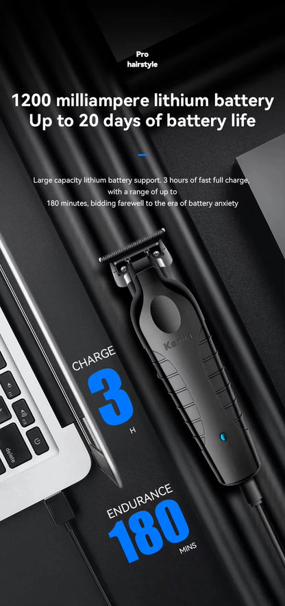 Kemei Professional Hair Clipper Kit – KM-2296, KM-2299, KM-1102 Electric Shaver & Cordless Trimmer for Men’s Hair Cutting
