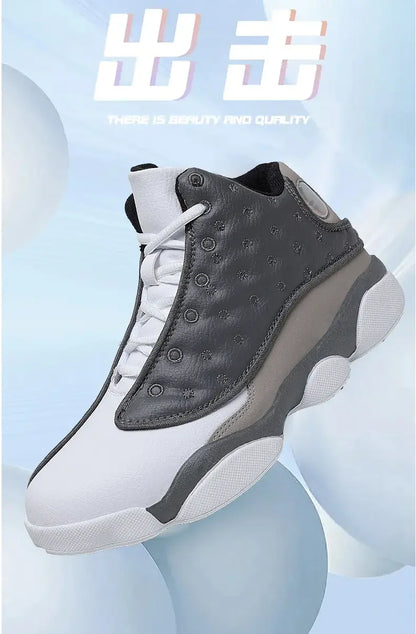 Outdoor Basketball Shoes - Non-Slip Rubber Sole, Wear-Resistant High-Top Athletic Sneakers