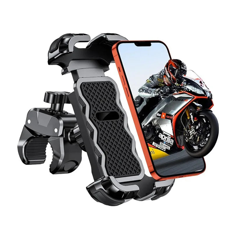 Mountain Bike Phone Holder – Stable, Non-Slip, Rotatable Navigation Mount with Safety Compartment