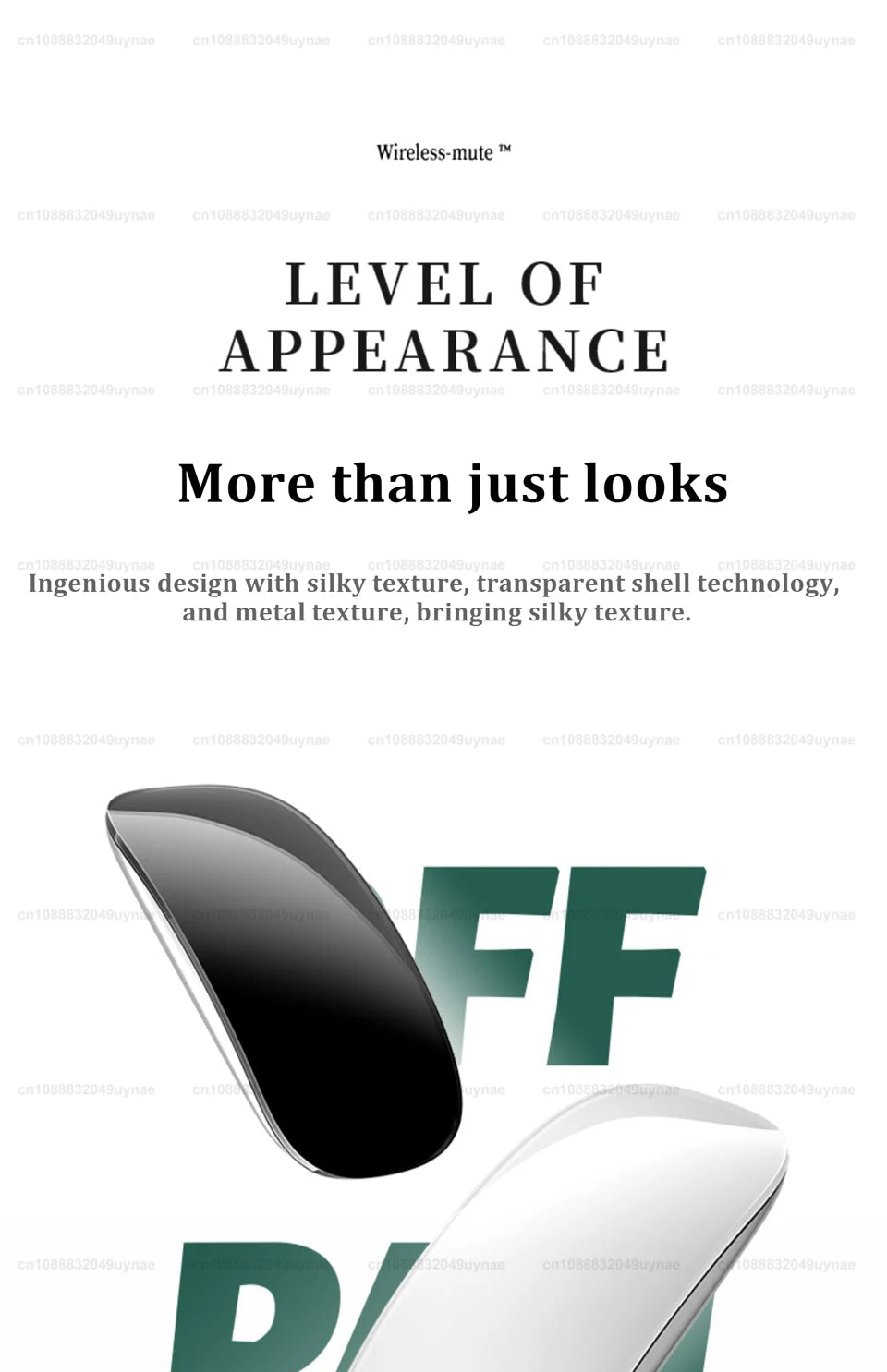 Apple Original Magic Mouse, Multi-Touch Bluetooth 5.0 Wireless Mouse for MacBook Pro/Air, iPad, Laptop, and Tablet PC