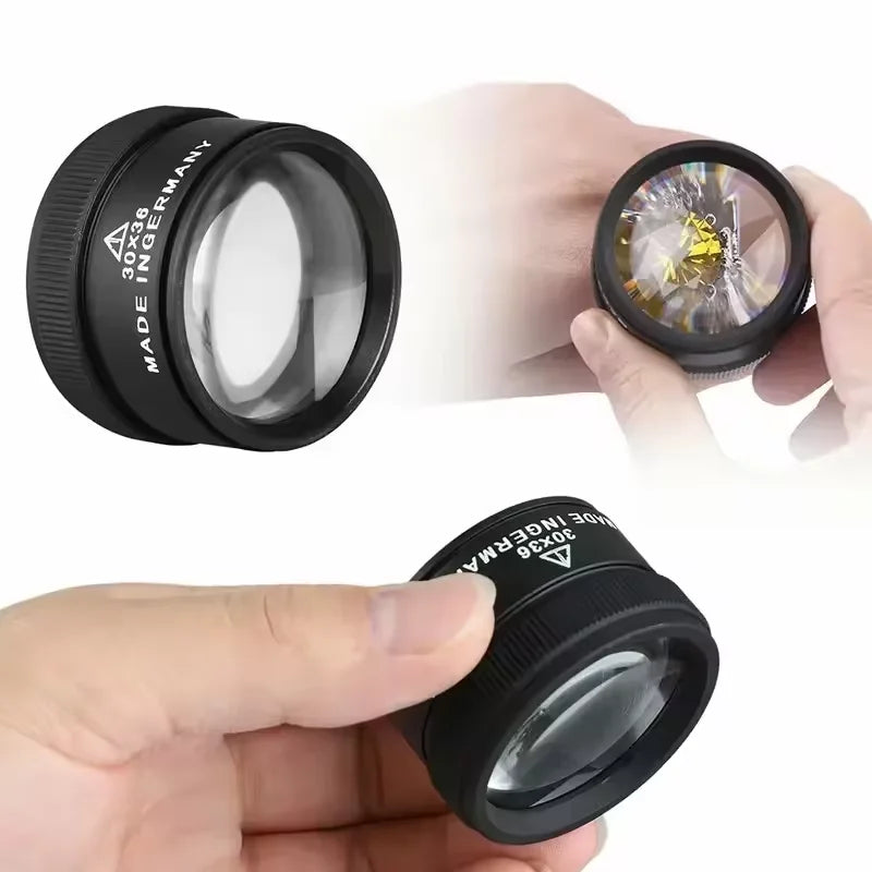 30X Monocular Magnifier – HD K9 Optical Lens Pocket Loupe for Watch & Jewelry Repair