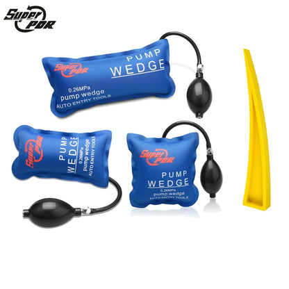 Super PDR Locksmith Pump Wedge Tools - Auto Air Wedge Airbag Lock Pick Set for Car Door Opening, Sizes S, M, L