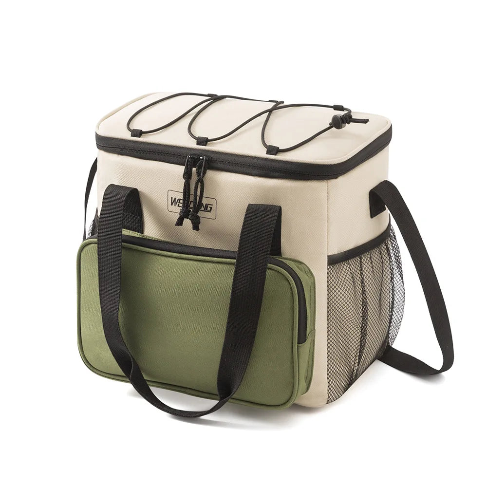 14L Portable Insulated Lunch Bag – Waterproof Thermal Cooler Backpack, Durable Oxford Food Storage Box for Camping, Travel & Daily Use Ice Pack Lunch Case