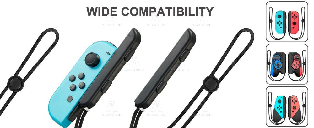 Wrist Strap for Nintendo Switch/OLED – Joy-Con Replacement Lanyard Attachment, Gaming Accessory