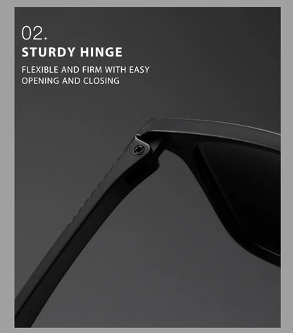 2024 New Men’s Business Polarized Square Frame Sunglasses – Fashion Outdoor Fishing & Driving Eyewear
