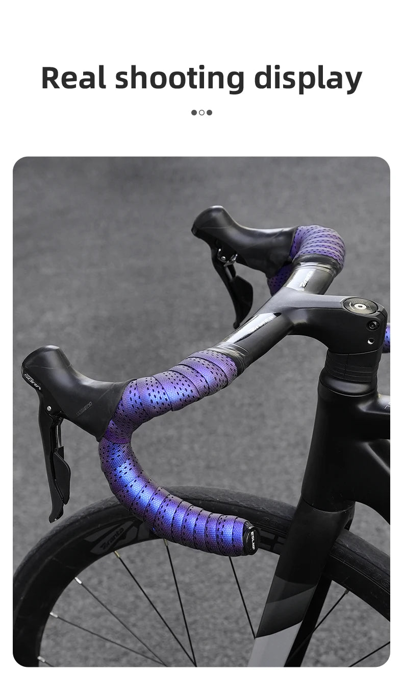 ESLNF Colorful Thickened Anti-Slip Handlebar Tape – Anti-Vibration Comfort Road Bike Bar Wrap