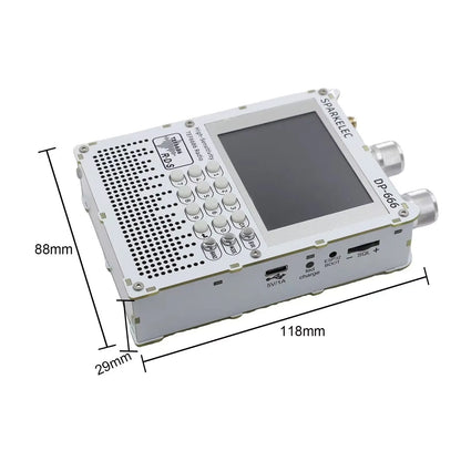 DP-666 TEF6686 Digital Radio - Full-Band FM AM LW MW SW Receiver with ESP32, RDS & 2.8-Inch IPS LCD