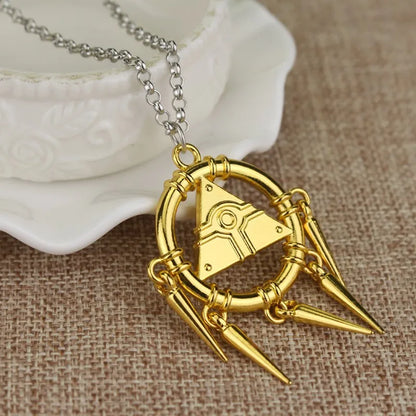 Yu-Gi-Oh! Yugi Muto Keychain - 3D Millennium Puzzle & Millennium Wheel Pendant