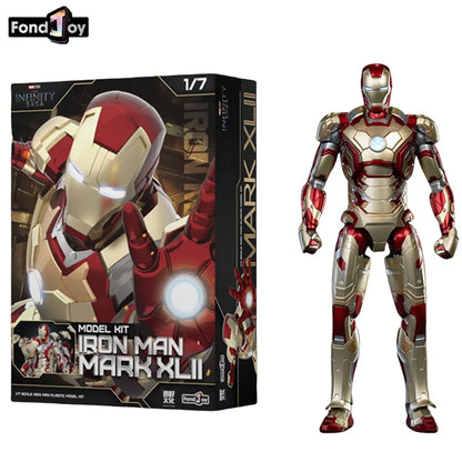 1:7 Original FondJoy Iron Man Action Figures – MK42, MK43, MK5, MK6, MK7 DIY Model, Tony Stark Legend Collection Toy for Kids Gift