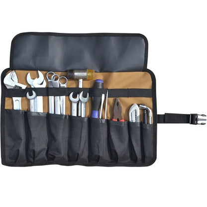 Oxford Cloth Portable Tool Roll – Foldable Wrench & Hammer Storage Pouch for Camping & Toolkit