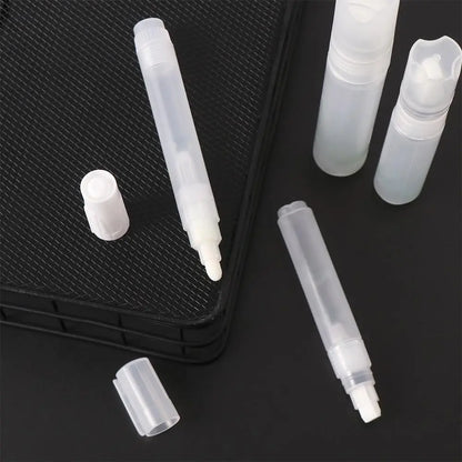 Refillable Transparent Ink Rod – Reusable Plastic Paint Pen Accessory for Graffiti & Liquid Chalk Markers