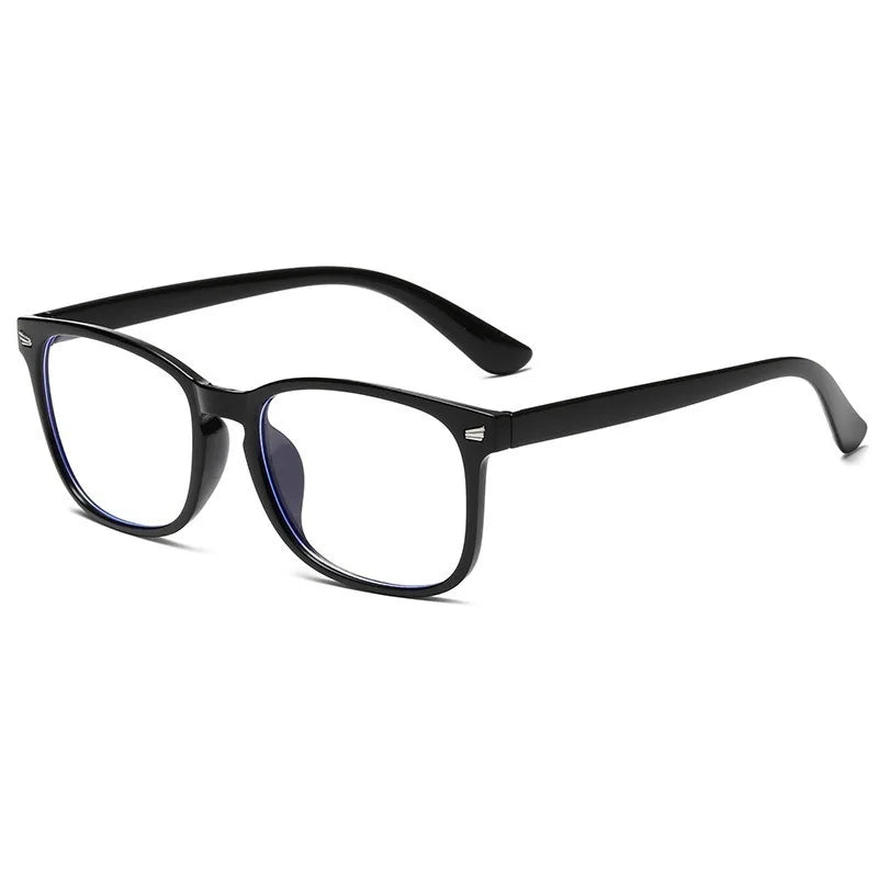 2 Pairs Classic Square Anti Blue Light Glasses - Stylish Fashion Eyewear for Men and Women Daily Wear