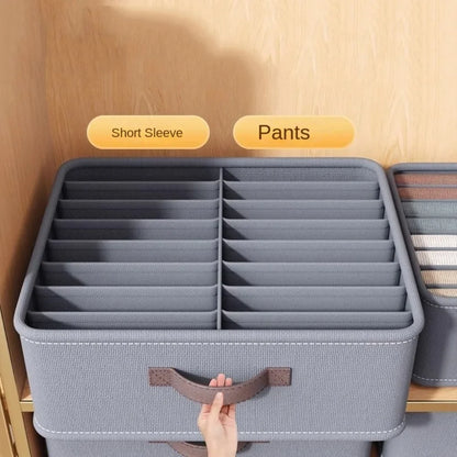 Foldable Wardrobe Storage Organizer Box – Thickened Drawer for Sweaters, T-Shirts & Pants with PP Board Closet Storage Solution