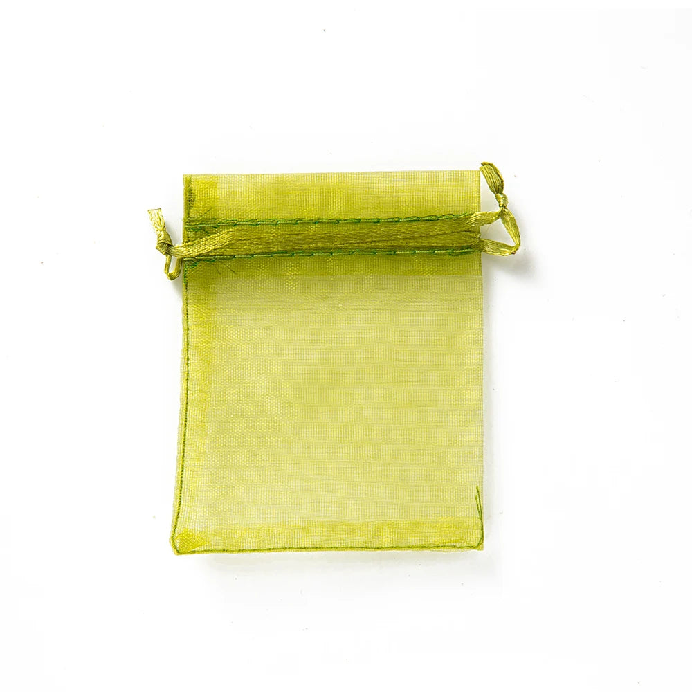 50pcs Gold Drawstring Bags – Jewelry, Candy, and Gift Pouches for Small Business Packaging