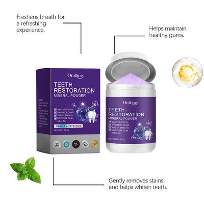 Teeth Restoration Mineral Powder – Enamel Repair & Tooth Strengthening Formula