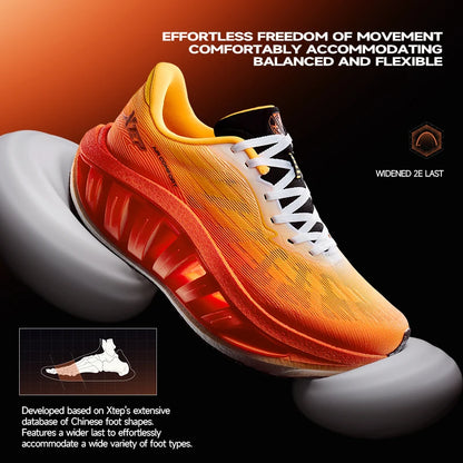 Xtep Light Boat MAX Men’s Running Shoes - Lightweight Rebound Sneakers with Enhanced Propulsion & Height Boost