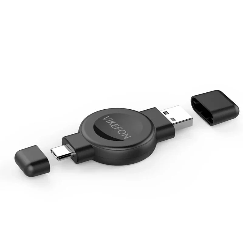 2-in-1 Magnetic Wireless Watch Charger – Fast Charging Dock for Apple Watch 9–3 & Samsung Galaxy Watch 6/5/4/3/Active Series Stand Accessory