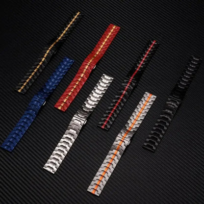 22mm Stainless Steel Watch Band for NORTH EDGE APACHE-46 – Luxury Replacement Metal Bracelet Strap Correa (Replacement Band)