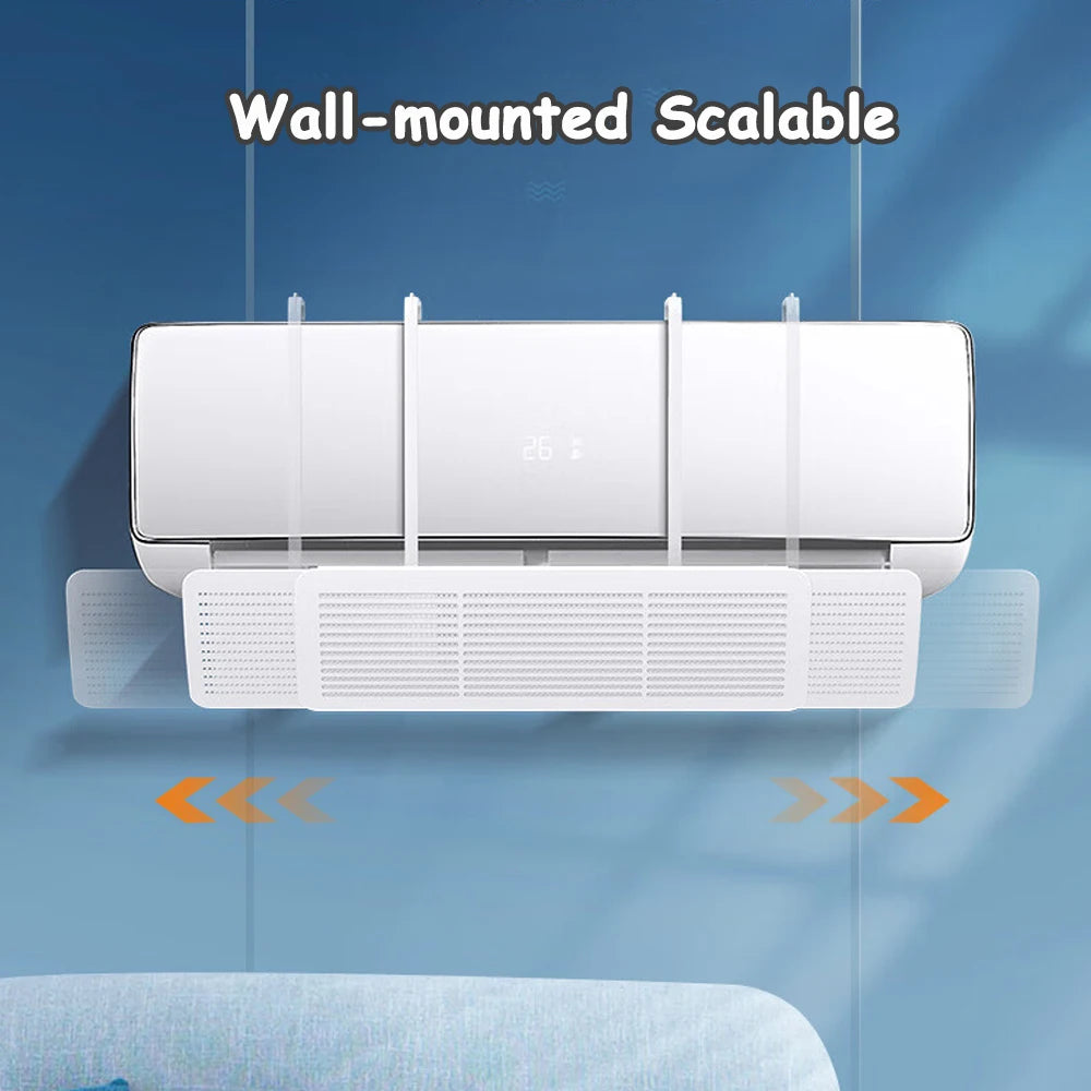 Universal Air Conditioning Windshield - Anti-Direct Blowing Wall-Mounted Air Outlet Baffle for Confinement of Cold Air
