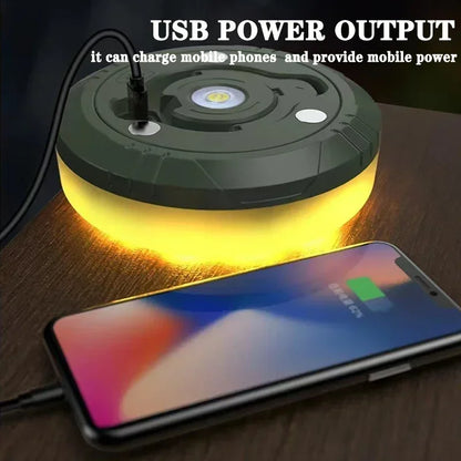 4-in-1 LED Camping Lamp Strip – 10M Waterproof Light Belt for Tent, Room & Outdoor Garden Decoration