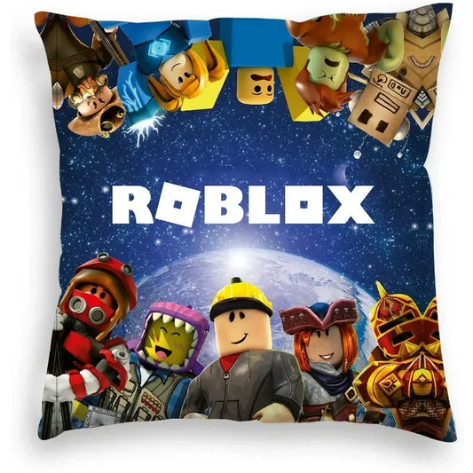 Roblox Cartoon Print Pillowcase — Gaming Cushion Cover Home Decor & Birthday Gift