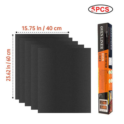 Reusable BBQ Grill & Oven Mat - Non-Stick Heat Resistant Baking Liner for Grilling, Cooking & Oven Protection