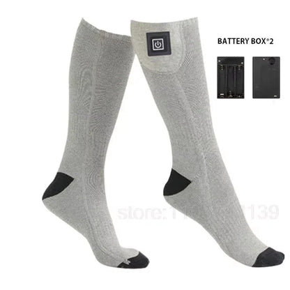 Rechargeable Heated Socks with Battery Box – Thermal Anti-Cold Winter Socks for Men & Women, Outdoor Camping, Ski & Sports Comfort Socks