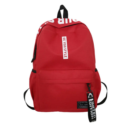 Lightweight Student Backpack – Custom Logo Casual Dual-Shoulder Bag with Arc Straps & Durable Oxford Fabric