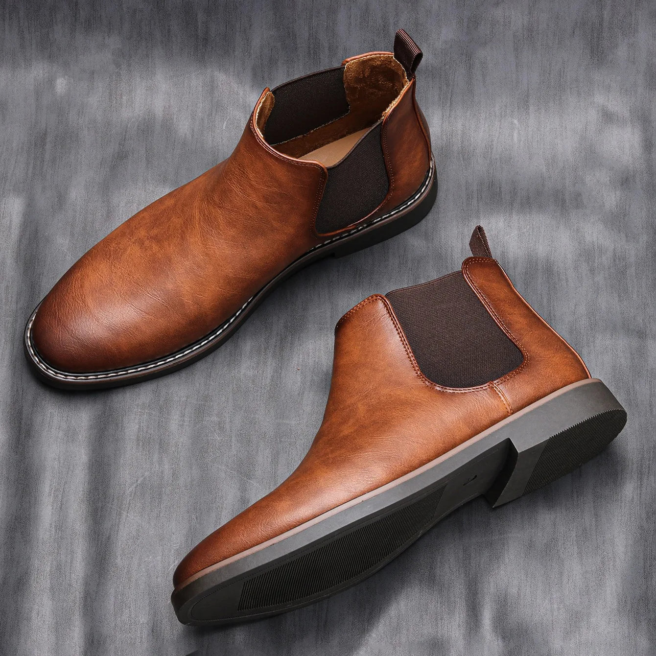 Men's Chelsea Boots 40-46 - Retro Comfortable Fashion Footwear for Stylish Men