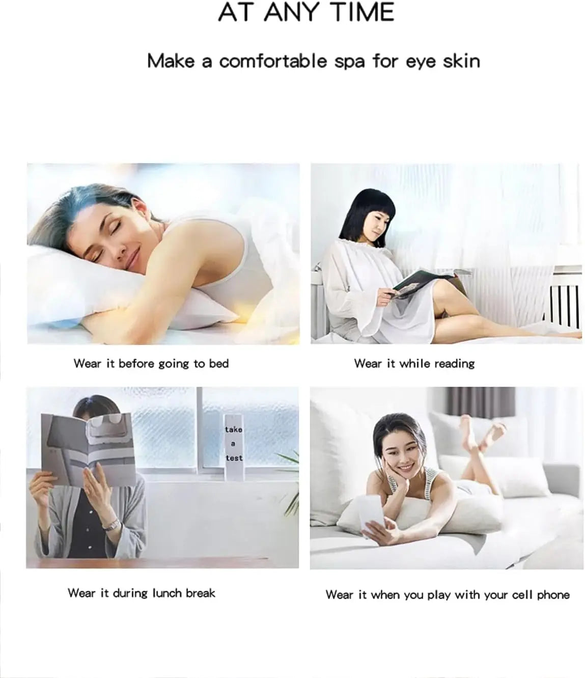 3D EMS Eye Beauty Massager – Micro-Current Pulse Device for Wrinkle Reduction, Dark Circle & Eye Bag Removal