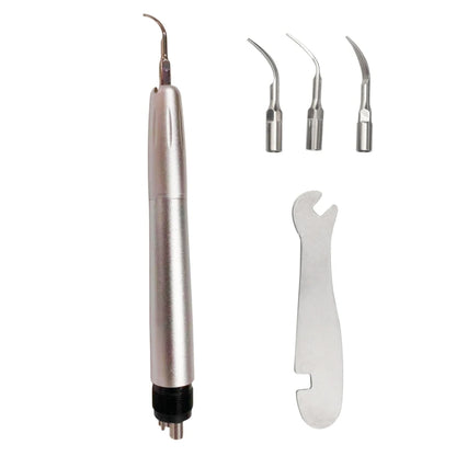2/4 Holes Dental Ultrasonic Air Scaler Handpiece – Teeth Whitening & Cleaning Tool with 3 Tips for Dentists & Clinics