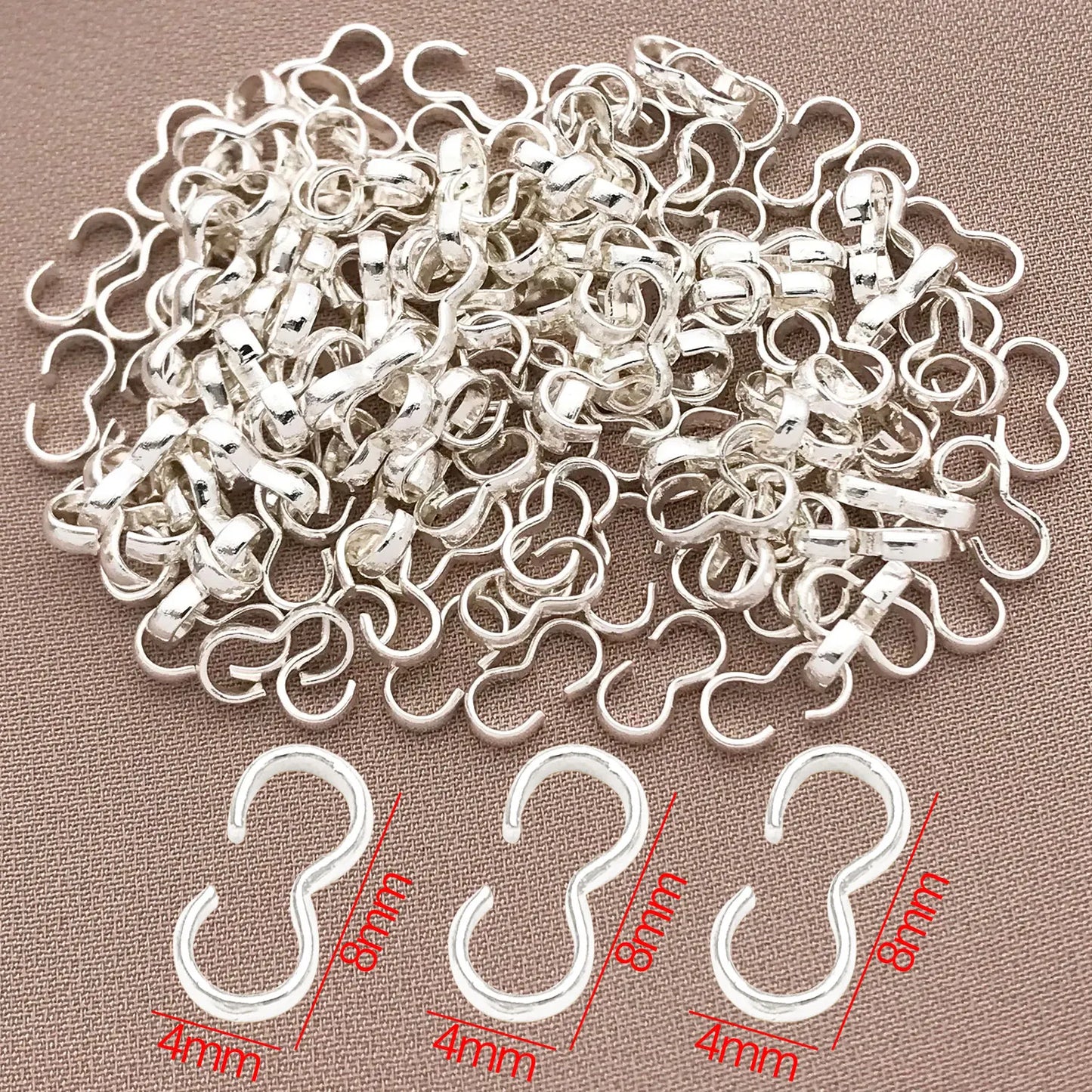 18K Copper-Plated Jewelry Clasps - 10/20pcs Thick Open Buckles for DIY Bracelet Making Accessories