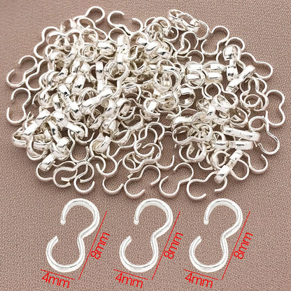 18K Copper-Plated Jewelry Clasps - 10/20pcs Thick Open Buckles for DIY Bracelet Making Accessories